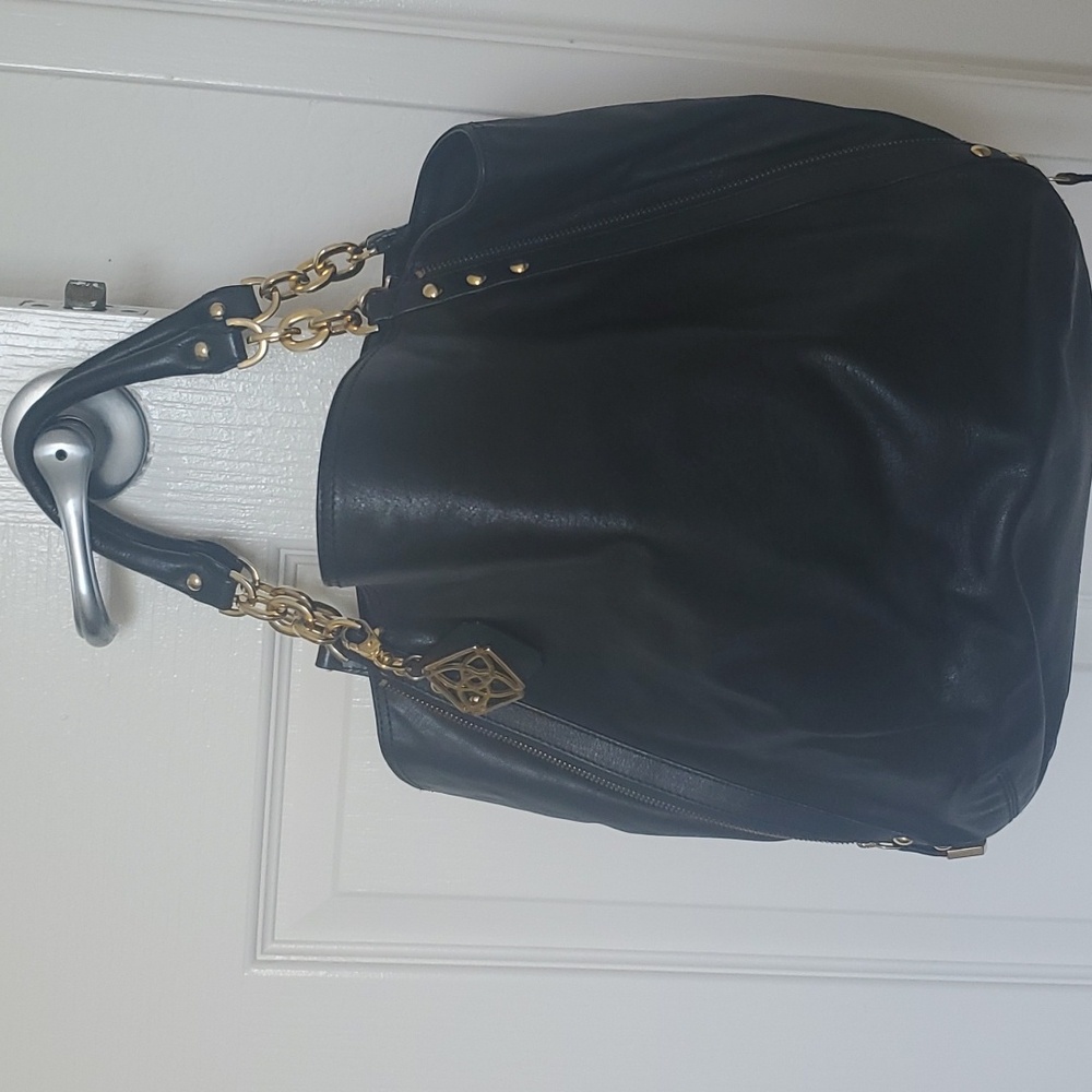 Natural leather black handbag,ladies handbag purse for women - Picture 6 of 9